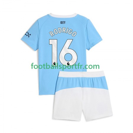 Tenue Manchester City Rodrigo Hernandez 16 Enfant Domicile 2025-2026 Maillot de Foot
